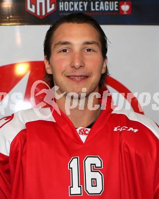 Eishockey. KAC. Mannschaftsfototermin.  Patrick Harand. Klagenfurt, 25.8.2015.
Foto: Kuess
---
pressefotos, pressefotografie, kuess, qs, qspictures, sport, bild, bilder, bilddatenbank