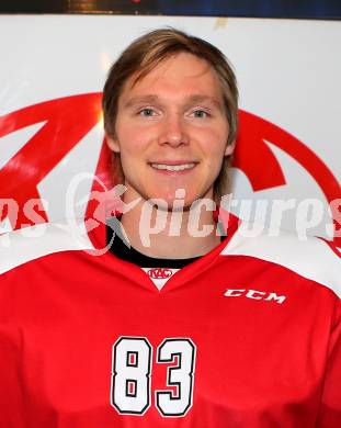 Eishockey. KAC. Mannschaftsfototermin.  Pekka Tuokkola. Klagenfurt, 25.8.2015.
Foto: Kuess
---
pressefotos, pressefotografie, kuess, qs, qspictures, sport, bild, bilder, bilddatenbank