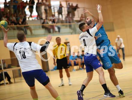 Handball Bundesliga. SC Ferlach.  Dario Herman (SCF). Ferlach, am 28.8.2015.
Foto: Kuess 
---
pressefotos, pressefotografie, kuess, qs, qspictures, sport, bild, bilder, bilddatenbank