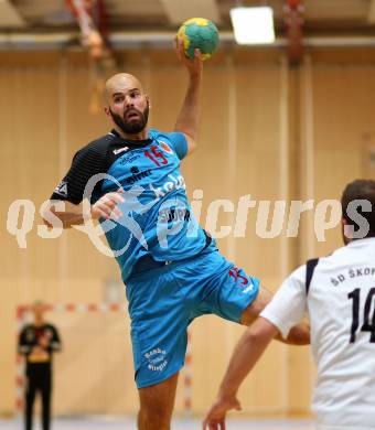 Handball Bundesliga. SC Ferlach. Dario Herman (SCF). Ferlach, am 28.8.2015.
Foto: Kuess 
---
pressefotos, pressefotografie, kuess, qs, qspictures, sport, bild, bilder, bilddatenbank