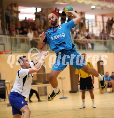 Handball Bundesliga. SC Ferlach. Dario Herman (SCF). Ferlach, am 28.8.2015.
Foto: Kuess 
---
pressefotos, pressefotografie, kuess, qs, qspictures, sport, bild, bilder, bilddatenbank