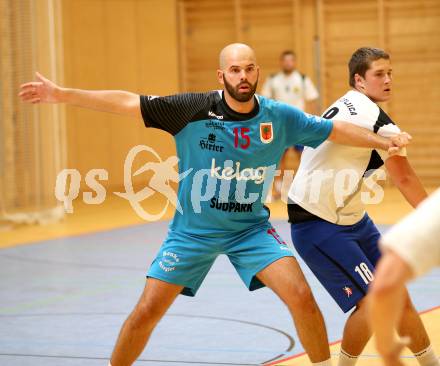 Handball Bundesliga. SC Ferlach. Dario Herman (SCF). Ferlach, am 28.8.2015.
Foto: Kuess 
---
pressefotos, pressefotografie, kuess, qs, qspictures, sport, bild, bilder, bilddatenbank