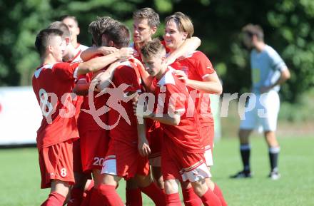 Fussball Unterliga Ost. KAC 1909 gegen Woelfnitz. Torjubel (KAC). Klagenfurt, am 29.8.2015.
Foto: Kuess
---
pressefotos, pressefotografie, kuess, qs, qspictures, sport, bild, bilder, bilddatenbank