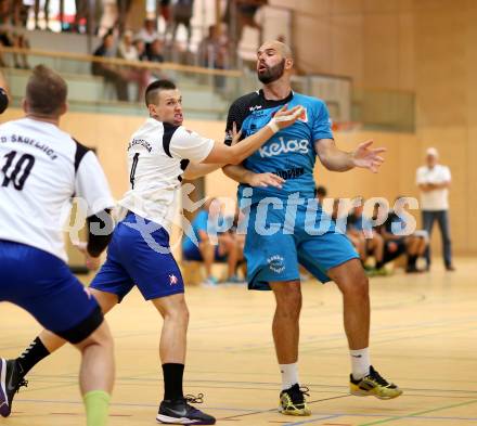 Handball Bundesliga. SC Ferlach.  Dario Herman (SCF). Ferlach, am 28.8.2015.
Foto: Kuess 
---
pressefotos, pressefotografie, kuess, qs, qspictures, sport, bild, bilder, bilddatenbank