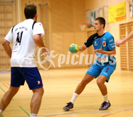 Handball Bundesliga. SC Ferlach.  Grojzdek Zan (SCF). Ferlach, am 28.8.2015.
Foto: Kuess 
---
pressefotos, pressefotografie, kuess, qs, qspictures, sport, bild, bilder, bilddatenbank