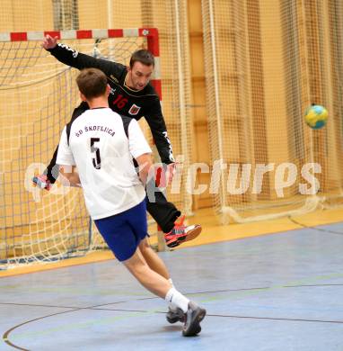 Handball Bundesliga. SC Ferlach. Domen Oslovnik (SCF). Ferlach, am 28.8.2015.
Foto: Kuess 
---
pressefotos, pressefotografie, kuess, qs, qspictures, sport, bild, bilder, bilddatenbank