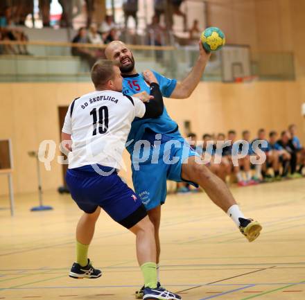 Handball Bundesliga. SC Ferlach.  Dario Herman (SCF). Ferlach, am 28.8.2015.
Foto: Kuess 
---
pressefotos, pressefotografie, kuess, qs, qspictures, sport, bild, bilder, bilddatenbank