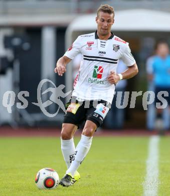 Fussball tipico Bundesliga. RZ Pellets WAC gegen Cashpoint SCR Altach. Peter Tschernegg (WAC). Wolfsberg, am 30.8.2015.
Foto: Kuess
---
pressefotos, pressefotografie, kuess, qs, qspictures, sport, bild, bilder, bilddatenbank