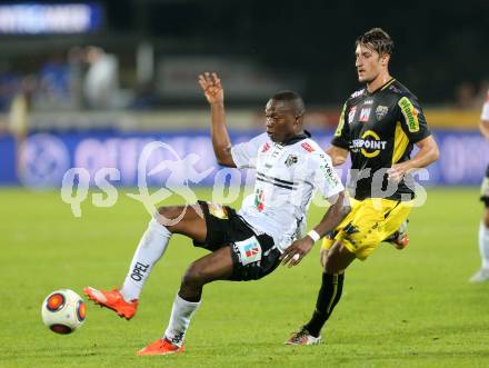 Fussball tipico Bundesliga. RZ Pellets WAC gegen Cashpoint SCR Altach. Issiaka Ouedraogo (WAC). Wolfsberg, am 30.8.2015.
Foto: Kuess
---
pressefotos, pressefotografie, kuess, qs, qspictures, sport, bild, bilder, bilddatenbank