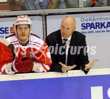 Eishockey Champions Hockey League. KAC gegen HC Kosice. Doug Mason (KAC). Klagenfurt, am 30.8.2015.
Foto: Kuess
---
pressefotos, pressefotografie, kuess, qs, qspictures, sport, bild, bilder, bilddatenbank