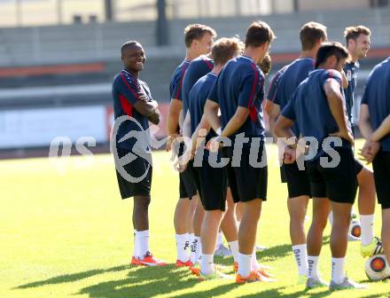 Fussball Bundesliga. Training WAC. Issiaka Ouedraogo. Wolfsberg, am 29.8.2015.
Foto: Kuess
---
pressefotos, pressefotografie, kuess, qs, qspictures, sport, bild, bilder, bilddatenbank