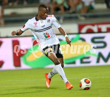 Fussball tipico Bundesliga. RZ Pellets WAC gegen Cashpoint SCR Altach. Issiaka Ouedraogo (WAC). Wolfsberg, am 30.8.2015.
Foto: Kuess
---
pressefotos, pressefotografie, kuess, qs, qspictures, sport, bild, bilder, bilddatenbank