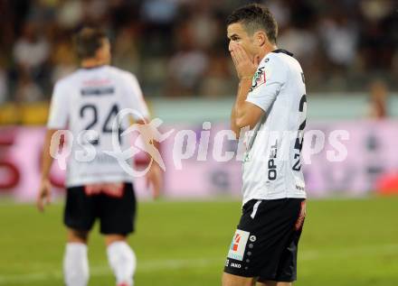 Fussball tipico Bundesliga. RZ Pellets WAC gegen Cashpoint SCR Altach. Thomas Zuendel (WAC). Wolfsberg, am 30.8.2015.
Foto: Kuess
---
pressefotos, pressefotografie, kuess, qs, qspictures, sport, bild, bilder, bilddatenbank