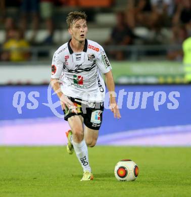 Fussball tipico Bundesliga. RZ Pellets WAC gegen Cashpoint SCR Altach. Marc Andre Schmerboeck (WAC). Wolfsberg, am 30.8.2015.
Foto: Kuess
---
pressefotos, pressefotografie, kuess, qs, qspictures, sport, bild, bilder, bilddatenbank