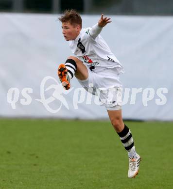 OEFB Jugendliga U18. Akademie. WAC gegen AKA Burgenland. Florian Harald Prohart (WAC). Klagenfurt, am 5.9.2015.
Foto: Kuess
---
pressefotos, pressefotografie, kuess, qs, qspictures, sport, bild, bilder, bilddatenbank