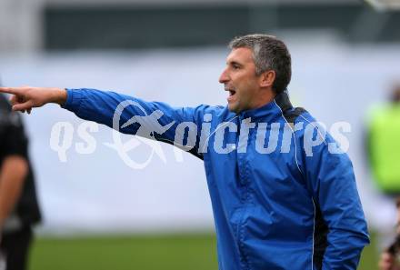 OEFB Jugendliga U18. Akademie. WAC gegen AKA Burgenland.  Trainer Goran Lucic (WAC). Klagenfurt, am 5.9.2015.
Foto: Kuess
---
pressefotos, pressefotografie, kuess, qs, qspictures, sport, bild, bilder, bilddatenbank