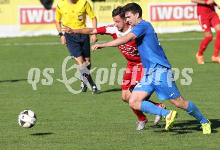 Fussball Regionalliga. Annabichler SV gegen ATSV Stadl-Paura. Andreas Tiffner, (ASV), Edin Ibrahimovic (Stadl-Paura). Annabichl, am 6.9.2015.
Foto: Kuess
---
pressefotos, pressefotografie, kuess, qs, qspictures, sport, bild, bilder, bilddatenbank