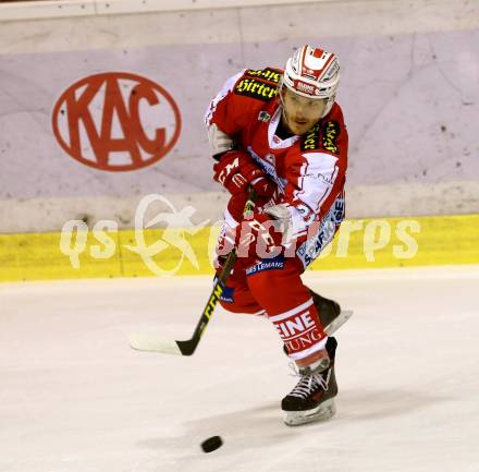 EBEL. Eishockey Bundesliga. KAC gegen Fehervar AV 19. Manuel Geier (KAC). Klagenfurt, am 11.9.2015.
Foto: Kuess

---
pressefotos, pressefotografie, kuess, qs, qspictures, sport, bild, bilder, bilddatenbank