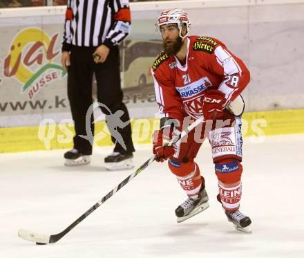 EBEL. Eishockey Bundesliga. KAC gegen Fehervar AV 19. Martin Schumnig (KAC). Klagenfurt, am 11.9.2015.
Foto: Kuess

---
pressefotos, pressefotografie, kuess, qs, qspictures, sport, bild, bilder, bilddatenbank