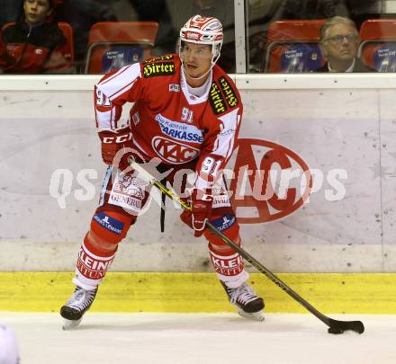 EBEL. Eishockey Bundesliga. KAC gegen Fehervar AV 19. Oliver Setzinger (KAC). Klagenfurt, am 11.9.2015.
Foto: Kuess

---
pressefotos, pressefotografie, kuess, qs, qspictures, sport, bild, bilder, bilddatenbank