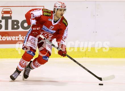 EBEL. Eishockey Bundesliga. KAC gegen Fehervar AV 19. Manuel Ganahl (KAC). Klagenfurt, am 11.9.2015.
Foto: Kuess

---
pressefotos, pressefotografie, kuess, qs, qspictures, sport, bild, bilder, bilddatenbank