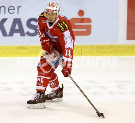 EBEL. Eishockey Bundesliga. KAC gegen Fehervar AV 19. Daniel Ban (KAC). Klagenfurt, am 11.9.2015.
Foto: Kuess

---
pressefotos, pressefotografie, kuess, qs, qspictures, sport, bild, bilder, bilddatenbank