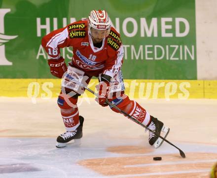 EBEL. Eishockey Bundesliga. KAC gegen Fehervar AV 19. Thomas Koch (KAC). Klagenfurt, am 11.9.2015.
Foto: Kuess

---
pressefotos, pressefotografie, kuess, qs, qspictures, sport, bild, bilder, bilddatenbank