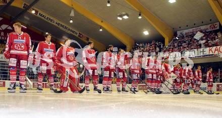 EBEL. Eishockey Bundesliga. KAC gegen Fehervar AV 19. (KAC). Klagenfurt, am 11.9.2015.
Foto: Kuess

---
pressefotos, pressefotografie, kuess, qs, qspictures, sport, bild, bilder, bilddatenbank