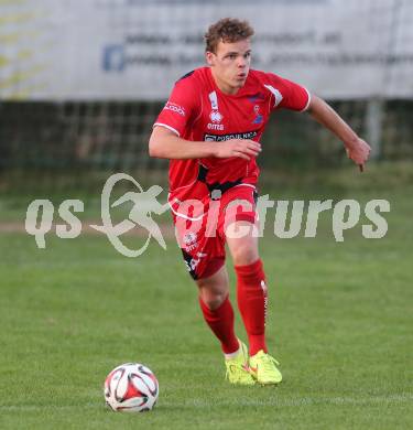 Fussball Kaerntner Liga. Kuehnsdorf gegen SAK.  Rafael Fabian Lerchster  (SAK). Kuehnsdorf, am 12.9.2015.
Foto: Kuess
---
pressefotos, pressefotografie, kuess, qs, qspictures, sport, bild, bilder, bilddatenbank