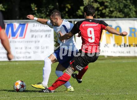 Fussball 1. KLasse D. Rueckersdorf gegen Klopeinersee. Thomas Hafner, (Rueckersdorf), Mikheili Nadirashvili (Klopeinersee). Rueckersdorf, am 12.9.2015.
Foto: Kuess
---
pressefotos, pressefotografie, kuess, qs, qspictures, sport, bild, bilder, bilddatenbank