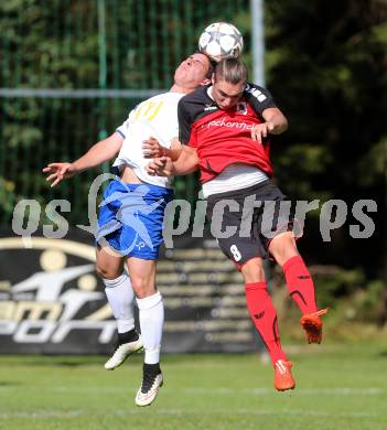 Fussball 1. KLasse D. Rueckersdorf gegen Klopeinersee. Klemen Ofic, (Rueckersdorf), Stefan Franz  (Klopeinersee). Rueckersdorf, am 12.9.2015.
Foto: Kuess
---
pressefotos, pressefotografie, kuess, qs, qspictures, sport, bild, bilder, bilddatenbank