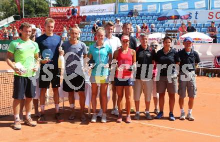 Kelag Power Future Tennisturnier. Finale. Lukas Miedler, Bastian Trinker, Christian Meier, Marie Bouzkova,  Julia Grabher. Werzer Arena Poertschach, am 30.8.2015.
Foto: Kuess
---
pressefotos, pressefotografie, kuess, qs, qspictures, sport, bild, bilder, bilddatenbank