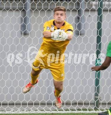 Fussball Sky go Erste Liga. SK Austria Klagenfurt gegen SC Austria Lustenau.   Filip Dmitrovic (Klagenfurt). Klagenfurt, am 15.9.2015.
Foto: Kuess
---
pressefotos, pressefotografie, kuess, qs, qspictures, sport, bild, bilder, bilddatenbank