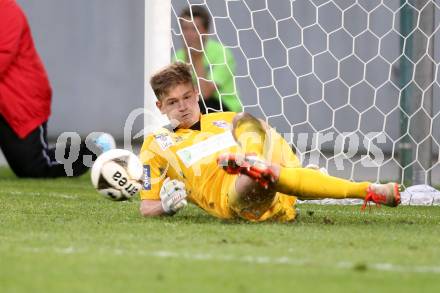 Fussball Sky go Erste Liga. SK Austria Klagenfurt gegen SC Austria Lustenau.   Filip Dmitrovic (Klagenfurt). Klagenfurt, am 15.9.2015.
Foto: Kuess
---
pressefotos, pressefotografie, kuess, qs, qspictures, sport, bild, bilder, bilddatenbank