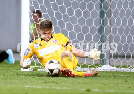 Fussball Sky go Erste Liga. SK Austria Klagenfurt gegen SC Austria Lustenau.   Filip Dmitrovic (Klagenfurt). Klagenfurt, am 15.9.2015.
Foto: Kuess 
---
pressefotos, pressefotografie, kuess, qs, qspictures, sport, bild, bilder, bilddatenbank