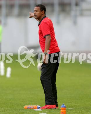 Fussball Sky go Erste Liga. SK Austria Klagenfurt gegen SC Austria Lustenau.   Trainer Chabbi Lassaad (Lustenau). Klagenfurt, am 15.9.2015.
Foto: Kuess
---
pressefotos, pressefotografie, kuess, qs, qspictures, sport, bild, bilder, bilddatenbank