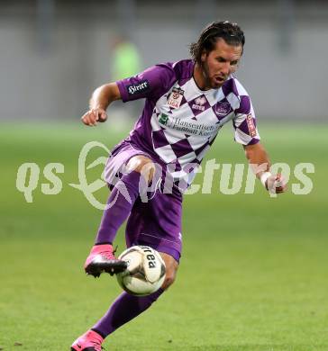 Fussball Sky go Erste Liga. SK Austria Klagenfurt gegen SC Austria Lustenau.   Sandro Zakany (Klagenfurt). Klagenfurt, am 15.9.2015.
Foto: Kuess
---
pressefotos, pressefotografie, kuess, qs, qspictures, sport, bild, bilder, bilddatenbank