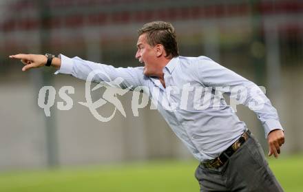 Fussball Sky go Erste Liga. SK Austria Klagenfurt gegen SC Austria Lustenau.   Trainer Manfred Bender (Klagenfurt). Klagenfurt, am 15.9.2015.
Foto: Kuess 
---
pressefotos, pressefotografie, kuess, qs, qspictures, sport, bild, bilder, bilddatenbank