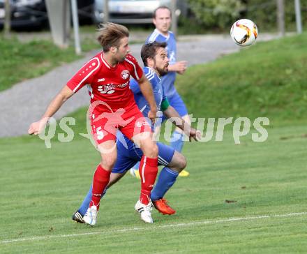 Fussball. Unterliga Ost. Ludmannsdorf gegen Ruden. Stefan Kalt (Ludmannsdorf), Michael Sadnek (Ruden). Ludmannsdorf, 20.9.2015.
Foto: Kuess
---
pressefotos, pressefotografie, kuess, qs, qspictures, sport, bild, bilder, bilddatenbank