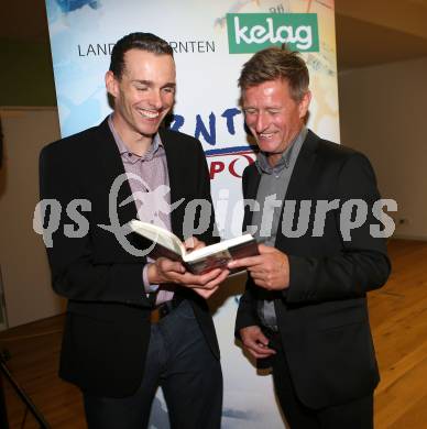 Behindertensport. Buchpraesentation Christian Troger. Christian Troger, Arno Arthofer. Klagenfurt, am 21.9.2015.
Foto: Kuess
---
pressefotos, pressefotografie, kuess, qs, qspictures, sport, bild, bilder, bilddatenbank