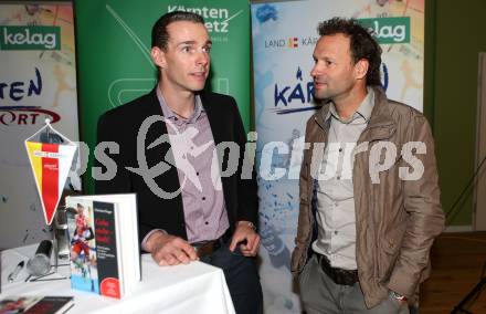 Behindertensport. Buchpraesentation Christian Troger. Christian Troger, Peter Paco Wrolich. Klagenfurt, am 21.9.2015.
Foto: Kuess
---
pressefotos, pressefotografie, kuess, qs, qspictures, sport, bild, bilder, bilddatenbank