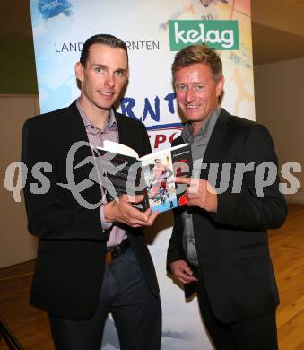 Behindertensport. Buchpraesentation Christian Troger. Christian Troger, Arno Arthofer. Klagenfurt, am 21.9.2015.
Foto: Kuess
---
pressefotos, pressefotografie, kuess, qs, qspictures, sport, bild, bilder, bilddatenbank