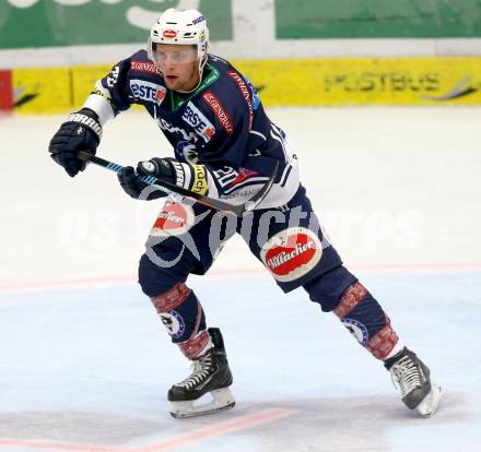 EBEL. Eishockey Bundesliga. EC VSV gegen HC TWK Innsbruck. Nico Brunner (VSV). Villach, am 25.9.2015.
Foto: Kuess 


---
pressefotos, pressefotografie, kuess, qs, qspictures, sport, bild, bilder, bilddatenbank