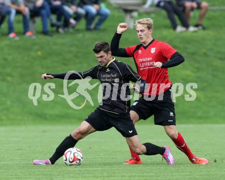 Fussball. Kaerntner Liga. Koettmannsdorf gegen Maria Saal. Daniel Globotschnig (Koettmannsdorf), Nikolai Michael Kremer (Maria Saal). Koettmannsdorf, 26.9.2015.
Foto: Kuess
---
pressefotos, pressefotografie, kuess, qs, qspictures, sport, bild, bilder, bilddatenbank