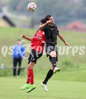 Fussball. Kaerntner Liga. Koettmannsdorf gegen Maria Saal. Christoph Pibal (Koettmannsdorf), Naim Bejaoui (Maria Saal). Koettmannsdorf, 26.9.2015.
Foto: Kuess
---
pressefotos, pressefotografie, kuess, qs, qspictures, sport, bild, bilder, bilddatenbank