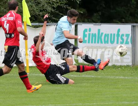 Fussball Regionalliga. Annabichler SV gegen Kalsdorf. Felix Julian Barez Perez, (ASV), Christian Pein (Kalsdorf). Annabichl, am 27.9.2015.
Foto: Kuess
---
pressefotos, pressefotografie, kuess, qs, qspictures, sport, bild, bilder, bilddatenbank