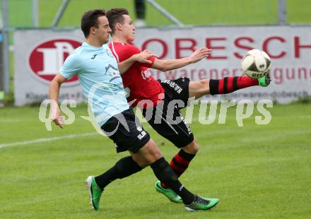 Fussball Regionalliga. Annabichler SV gegen Kalsdorf. Vahid Muharemovic, (ASV), David Immanuel Otter  (Kalsdorf). Annabichl, am 27.9.2015.
Foto: Kuess
---
pressefotos, pressefotografie, kuess, qs, qspictures, sport, bild, bilder, bilddatenbank