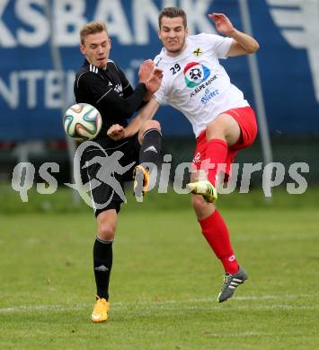 Fussball Unterliga Ost. St. Jakob/Rosental gegen Alpe Adria. Thomas Ogradnig, (St. Jakob), Florian Matthias Novak (Alpe Adria). St. Jakob, am 26.9.2015.
Foto: Kuess
---
pressefotos, pressefotografie, kuess, qs, qspictures, sport, bild, bilder, bilddatenbank