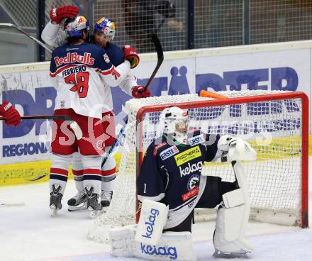 EBEL. Eishockey Bundesliga. EC VSV gegen EC Red Bull Salzburg.  Torjubel Benn Ferriero (Salzburg). Villach, am 27.9.2015.
Foto: Kuess 


---
pressefotos, pressefotografie, kuess, qs, qspictures, sport, bild, bilder, bilddatenbank