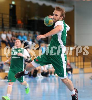 Handball Bundesliga. schlafraum.at Kaernten gegen UHC SISPO Gaenserndorf. Markus Godec (schlafraum.at). Viktring, am 4.10.2015.
Foto: Kuess
---
pressefotos, pressefotografie, kuess, qs, qspictures, sport, bild, bilder, bilddatenbank